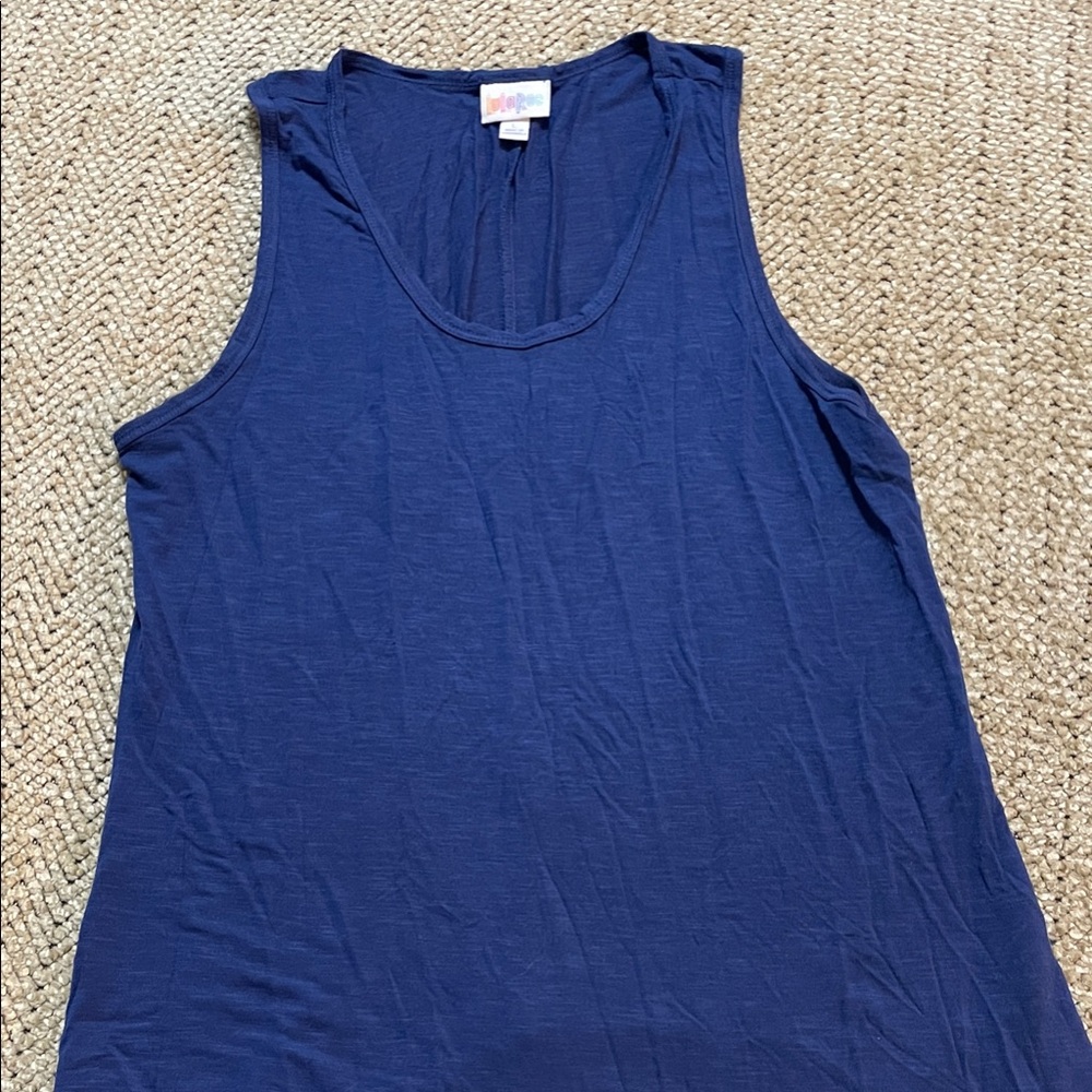 LuLaRoe Deep Blue Tank Top